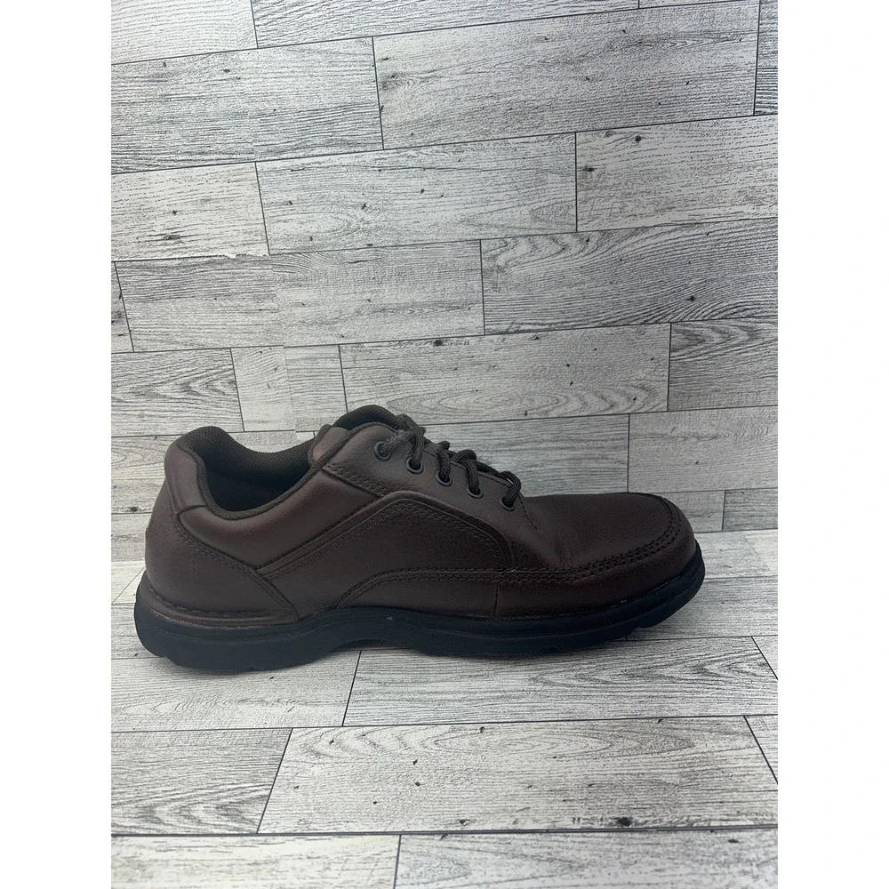 Rockport Shoes Mens Size 10 Brown Leather Comfort Walking Oxford K71201 Wide Fit
